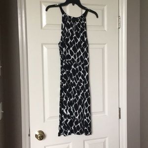 Black & cream dress